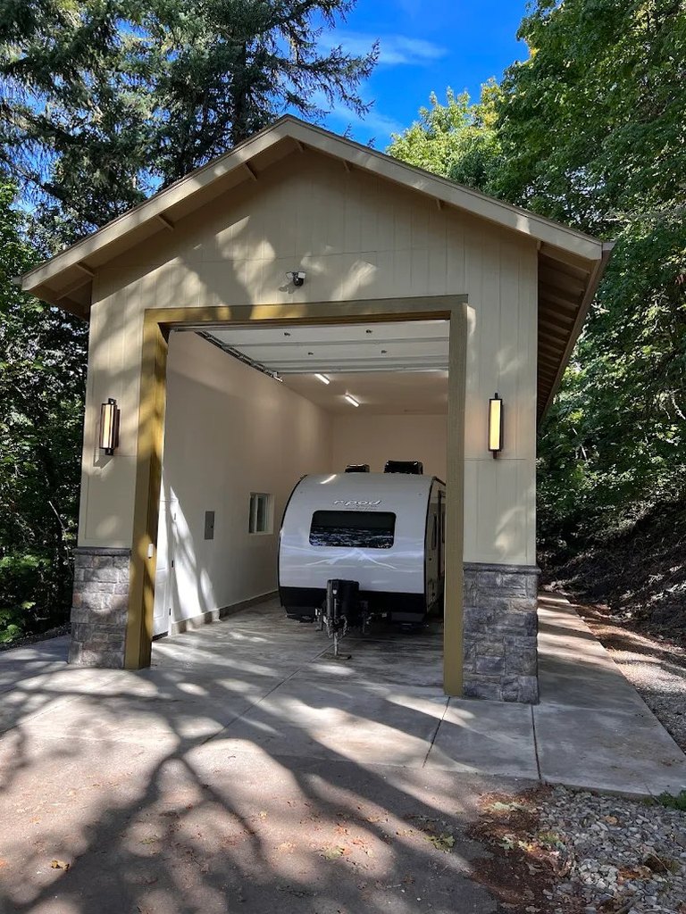 Custom home with attached garage